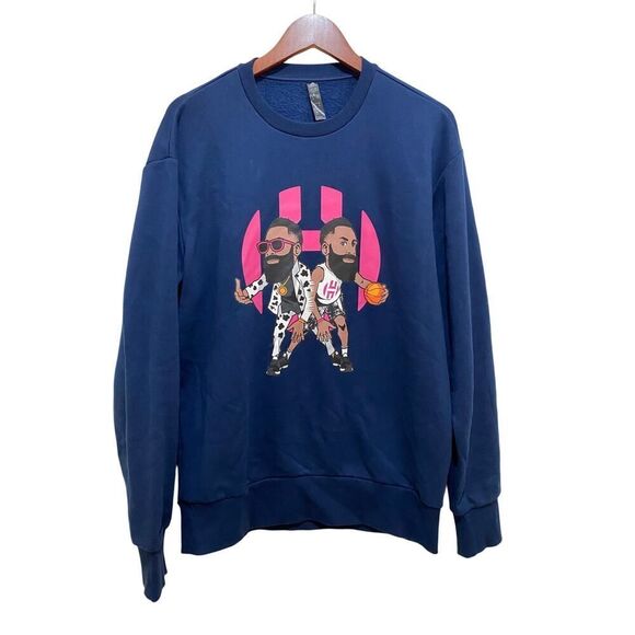 Adidas James Harden Cartoon Sweatshirt Men’s Size M Basketball Streetwear Vibes - Picture 2 of 9
